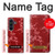 S3817 Motif de fleurs de cerisier floral rouge Etui Coque Housse pour Samsung Galaxy Z Fold 8 Ultra