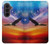 S3841 Pygargue à tête blanche volant dans un ciel coloré Etui Coque Housse pour Samsung Galaxy Z Fold 8 Ultra