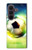 S3844 Ballon de football de football rougeoyant Etui Coque Housse pour Samsung Galaxy Z Fold 8 Ultra
