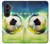 S3844 Ballon de football de football rougeoyant Etui Coque Housse pour Samsung Galaxy Z Fold 8 Ultra