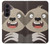S3855 Dessin animé visage paresseux Etui Coque Housse pour Samsung Galaxy Z Fold 8 Ultra