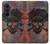 S3895 Pirate Crâne Métal Etui Coque Housse pour Samsung Galaxy Z Fold 8 Ultra
