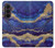 S3906 Marbre violet bleu marine Etui Coque Housse pour Samsung Galaxy Z Fold 8 Ultra