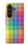 S3942 Tartan à carreaux arc-en-ciel LGBTQ Etui Coque Housse pour Samsung Galaxy Z Fold 8 Ultra