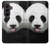 S4049 Panda mignon tirant la langue Etui Coque Housse pour Samsung Galaxy Z Fold 8 Ultra