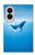 S0843 Baleine bleue Etui Coque Housse pour Samsung Galaxy Z Fold 8