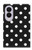 S2299 Noir Pois Etui Coque Housse pour Samsung Galaxy Z Fold 8