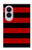 S2638 Noir et Rouge rayé Etui Coque Housse pour Samsung Galaxy Z Fold 8