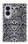 S2855 Blanc Rattle Serpent Imprimé graphique Peau Etui Coque Housse pour Samsung Galaxy Z Fold 8