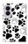 S2904 Chien d'impression de patte Etui Coque Housse pour Samsung Galaxy Z Fold 8