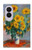 S2937 Claude Monet Bouquet de tournesols Etui Coque Housse pour Samsung Galaxy Z Fold 8
