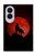 S2955 Loup Hurlant Rouge Lune Etui Coque Housse pour Samsung Galaxy Z Fold 8