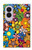 S3281 Motif coloré Hippie Fleurs Etui Coque Housse pour Samsung Galaxy Z Fold 8
