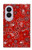 S3354 Rouge classique Bandana Etui Coque Housse pour Samsung Galaxy Z Fold 8