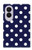 S3533 Bleu à pois Etui Coque Housse pour Samsung Galaxy Z Fold 8