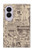 S3819 Papier Vintage rétro Etui Coque Housse pour Samsung Galaxy Z Fold 8