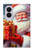 S4029 Coffret cadeau de Noël avec Père Noël souriant Etui Coque Housse pour Samsung Galaxy Z Fold 8
