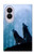 S4053 Couple de deux loups hurlant dans la forêt Etui Coque Housse pour Samsung Galaxy Z Fold 8