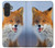 S0417 Renard Etui Coque Housse pour Samsung Galaxy A27