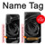 S1598 Noir Rose Etui Coque Housse pour Samsung Galaxy A27
