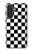 S1611 Échiquier Damier Noir Blanc Etui Coque Housse pour Samsung Galaxy A27