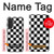 S1611 Échiquier Damier Noir Blanc Etui Coque Housse pour Samsung Galaxy A27