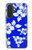 S2244 Motif Hawai Hibiscus Bleu Etui Coque Housse pour Samsung Galaxy A27