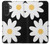 S2315 Fleurs de marguerite blanche Etui Coque Housse pour Samsung Galaxy A27