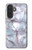 S2316 Bleu foncé Marbre Texture graphique Imprimer Etui Coque Housse pour Samsung Galaxy A27
