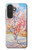 S2450 Van Gogh Fleur de Pêcher Etui Coque Housse pour Samsung Galaxy A27