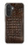 S2850 Imprimé alligator marron Peau graphique Etui Coque Housse pour Samsung Galaxy A27