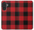 S2931 Rouge Buffle motif de vérification Etui Coque Housse pour Samsung Galaxy A27