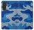 S2958 Armée Bleu Camo Camouflage Etui Coque Housse pour Samsung Galaxy A27