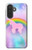 S3070 Arc en ciel pastel ciel Licorne Etui Coque Housse pour Samsung Galaxy A27