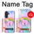 S3070 Arc en ciel pastel ciel Licorne Etui Coque Housse pour Samsung Galaxy A27