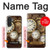 S3172 Horloge or Etui Coque Housse pour Samsung Galaxy A27