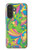S3273 Fleur Ligne Motif Art Etui Coque Housse pour Samsung Galaxy A27