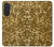 S3388 Imprimer or Glitter Graphic Etui Coque Housse pour Samsung Galaxy A27
