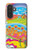 S3407 hippie Art Etui Coque Housse pour Samsung Galaxy A27