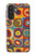 S3409 Carrés cercles concentriques Etui Coque Housse pour Samsung Galaxy A27