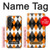 S3421 Noir Orange Blanc Argyle Plaid Etui Coque Housse pour Samsung Galaxy A27