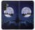 S3508 Noël Père Noël Lune Etui Coque Housse pour Samsung Galaxy A27