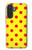 S3526 Rouge tache à pois Etui Coque Housse pour Samsung Galaxy A27