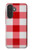 S3535 Rouge vichy Etui Coque Housse pour Samsung Galaxy A27