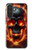 S3986 Crâne de feu Etui Coque Housse pour Samsung Galaxy A27