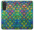 S4071 Écailles de sirène colorées Etui Coque Housse pour Samsung Galaxy A27