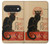S2739 Chat Noir Noir Chat Millésime Etui Coque Housse pour Google Pixel 11, 11 Pro