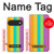 S3678 Vertical arc-en-ciel coloré Etui Coque Housse pour Google Pixel 11, 11 Pro