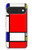 S0157 Composition Rouge Bleu Jaune Etui Coque Housse pour Google Pixel 11 Pro XL