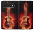 S0415 Graver guitare feu Etui Coque Housse pour Google Pixel 11 Pro XL